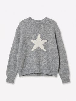 Jersey Estrella Jacquard Gris