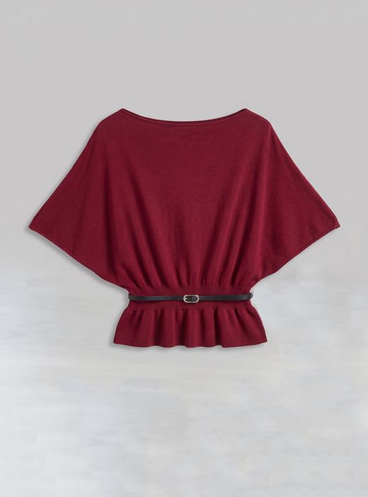 Jersey Mangas Murciélago Burdeos