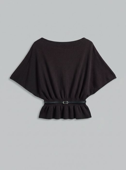 Jersey Mangas Murciélago Negro