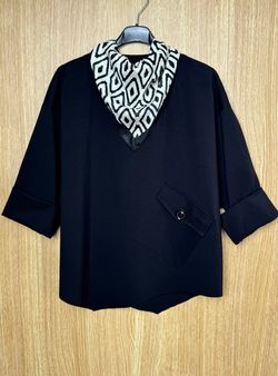 Jersey oversize bolsillo negro