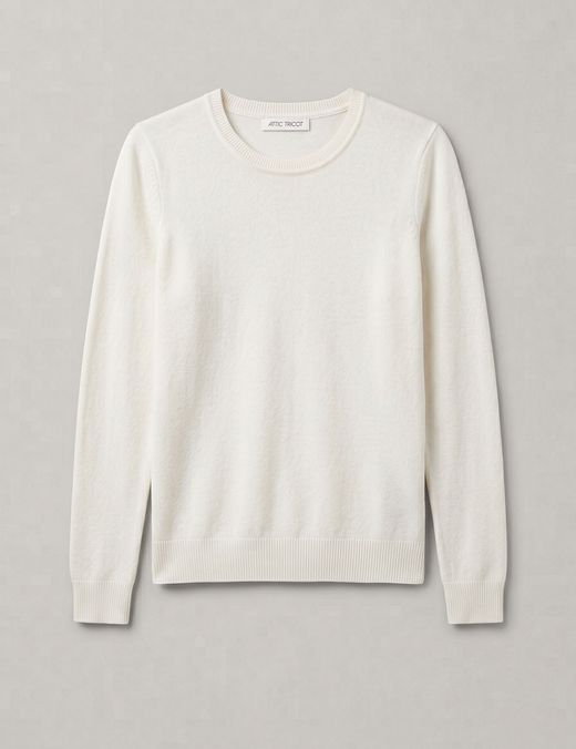Jersey punto fino blanco