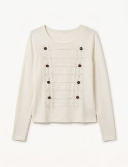 Jersey Punto Militar con Alamares Crudo
