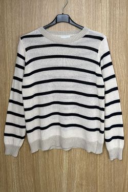 Jersey rayas Amanda beige-marino