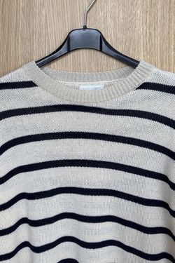 Jersey rayas Amanda beige-marino