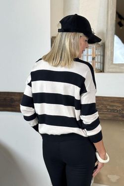 Jersey rayas negro-beige