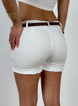 Mini short vestir blanco