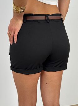 Mini short vestir negro