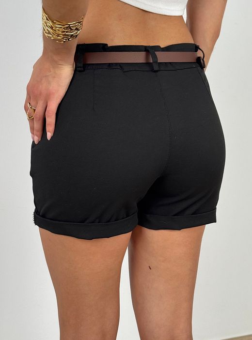 Mini short vestir negro