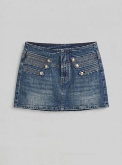 Minifalda vaquera Napoleón azul denim