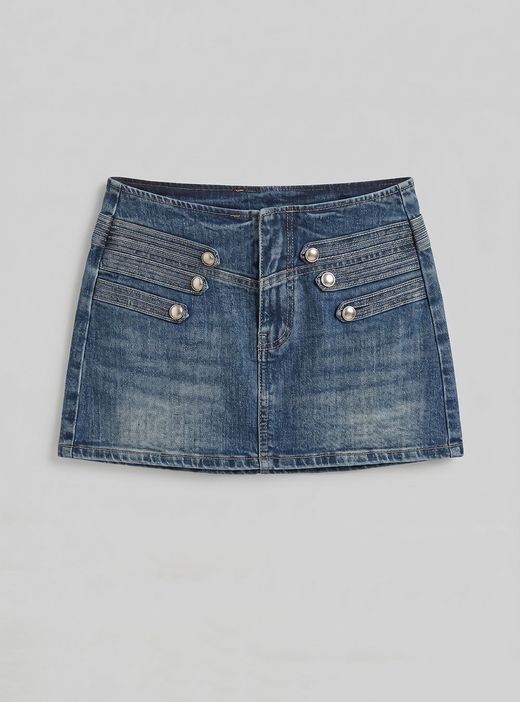 Minifalda vaquera Napoleón azul denim