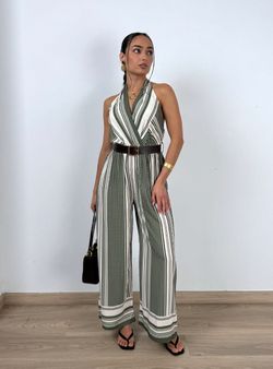 Mono de rayas Nadia verde