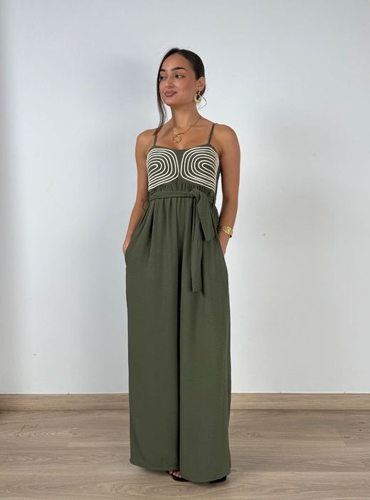 Mono largo Jerez verde kaki