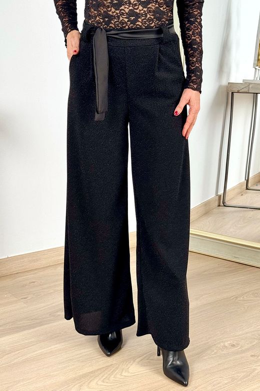 Palazzo lurex negro
