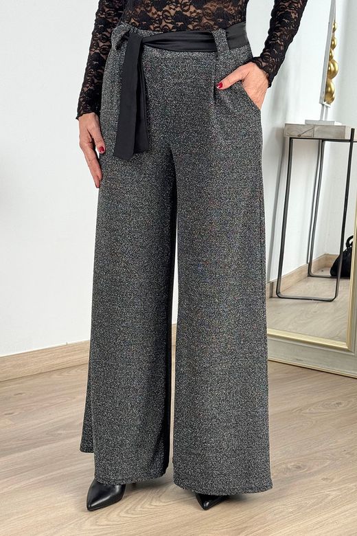 Palazzo lurex silver