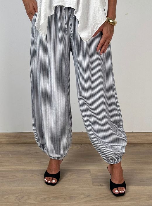 Pantalón Aladin blanco-azul