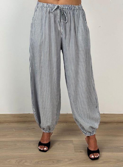 Pantalón Aladin blanco-azul