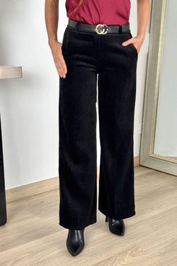 Pantalón aterciopelado negro