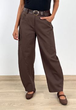 Pantalón Balloon Marrón