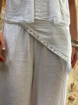 Pantalón bandana fluído blanco