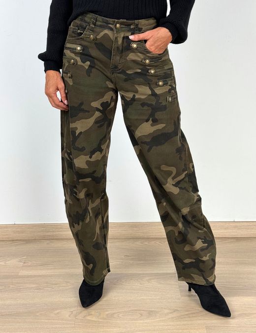 Pantalón Barrel Camuflaje
