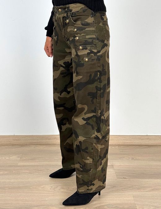 Pantalón Barrel Camuflaje