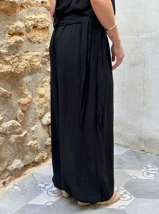 Pantalón bombacho bambula negro
