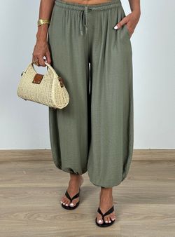 Pantalón bombacho kaki