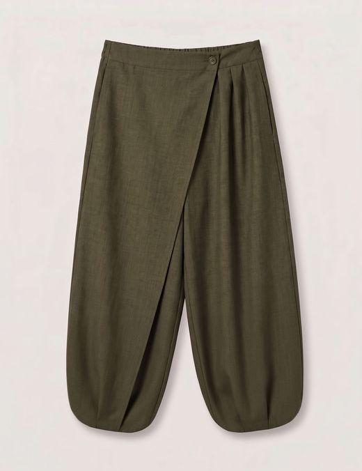 Pantalón Bombacho Solapa Kaki