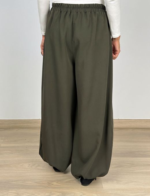Pantalón Bombacho Solapa Kaki