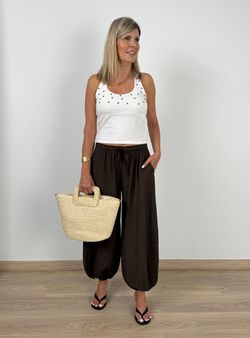Pantalón Bombacho marrón