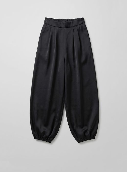 Pantalón Bombacho Raso Negro