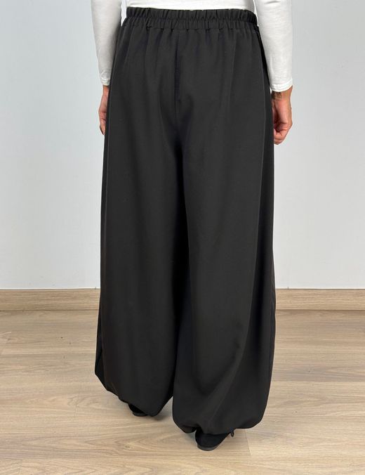 Pantalón Bombacho Solapa Negro