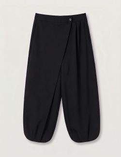 Pantalón Bombacho Solapa Negro