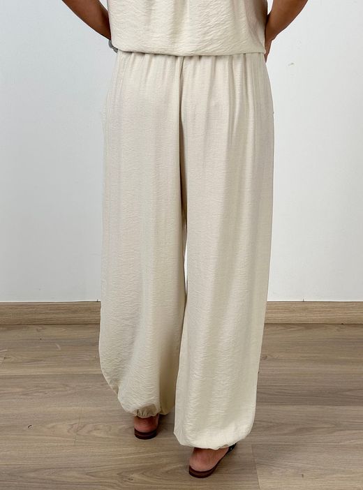 Pantalón bombacho Subur beige