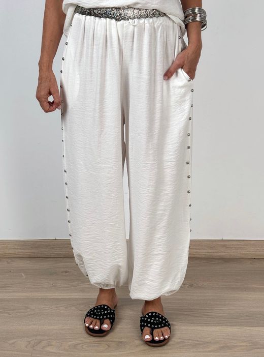 Pantalón bombacho Subur blanco