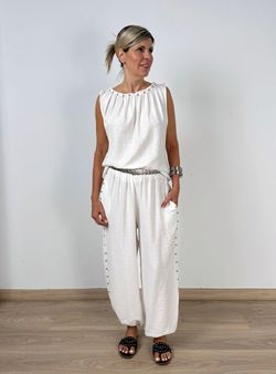 Pantalón bombacho Subur blanco