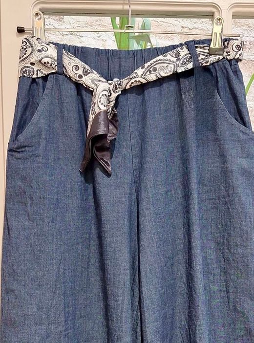 Pantalón Corsario azul denim