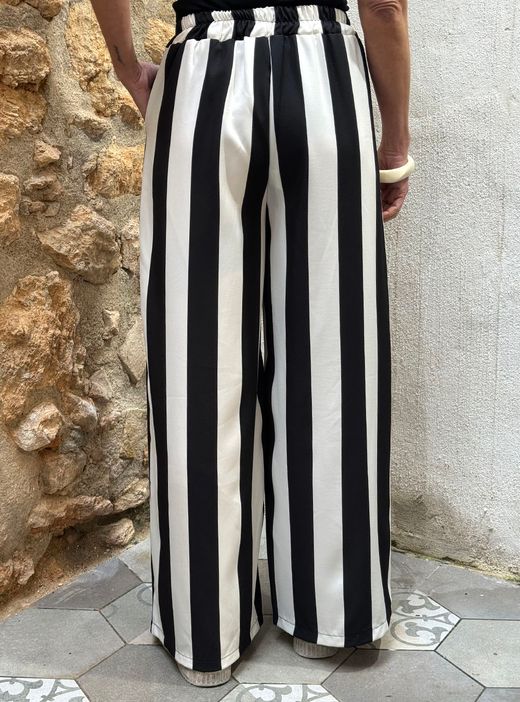 Pantalón de rayas palazzo