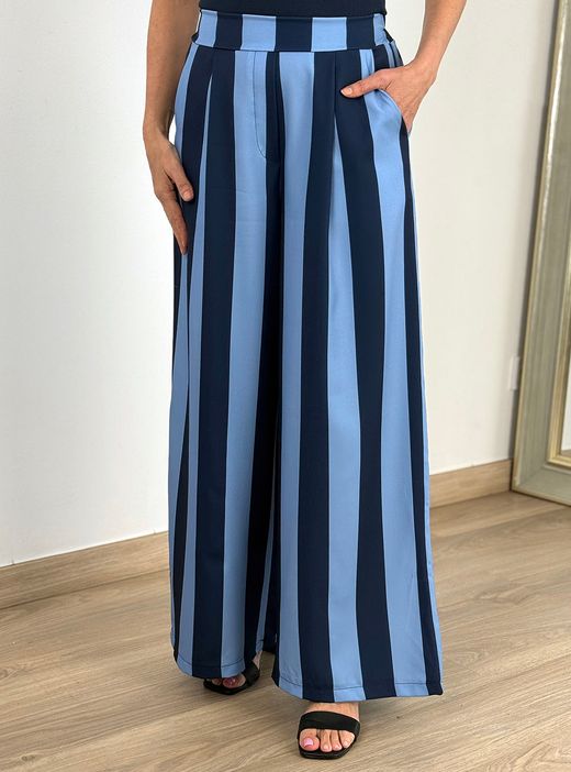 Pantalón de rayas palazzo