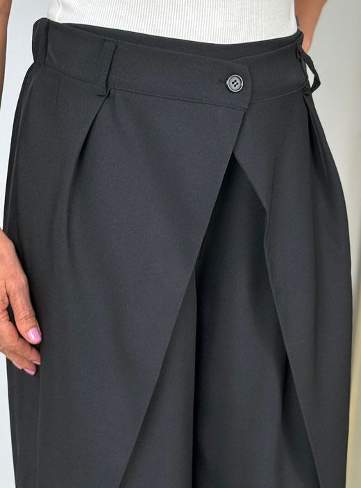 Pantalón doble solapa negro