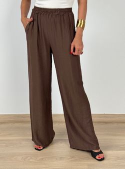 Pantalón Fluido Marrón
