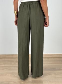 Pantalón Fluido Verde Oliva