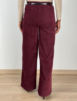 Pantalón Jaspeado Burdeos