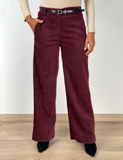 Pantalón Jaspeado Burdeos