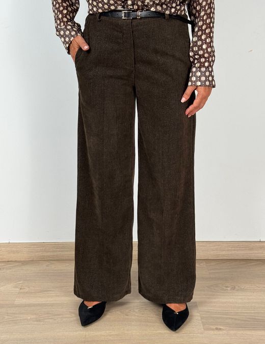 Pantalón Jaspeado Marrón