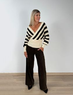 Pantalón Jaspeado Marrón