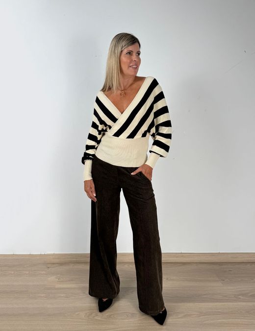 Pantalón Jaspeado Marrón