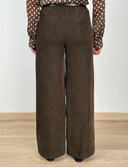 Pantalón Jaspeado Marrón