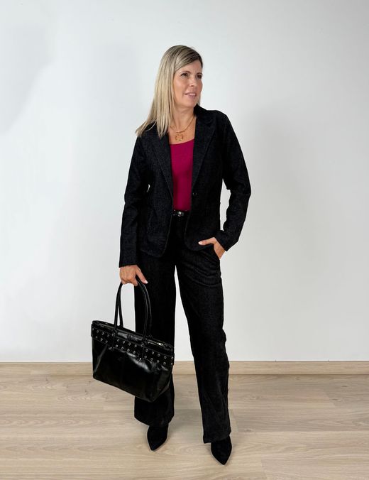 Pantalón Jaspeado Negro