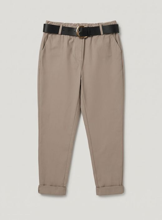 Pantalón jogger beige